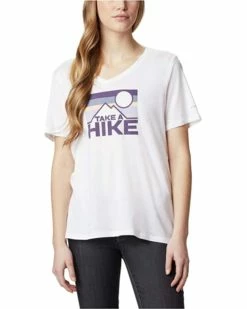 Columbia Women's Mount Rose Relaxed Tee Shirt, Jersey Cotton Blend | Shirts & Tops -Columbia Shop 612uyraYVdL. AC SR736920