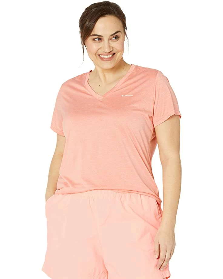 Columbia Plus Size Hike™ Short Sleeve V-Neck | Shirts & Tops 1 Columbia Plus Size Hike™ Short Sleeve V-Neck | Shirts & Tops