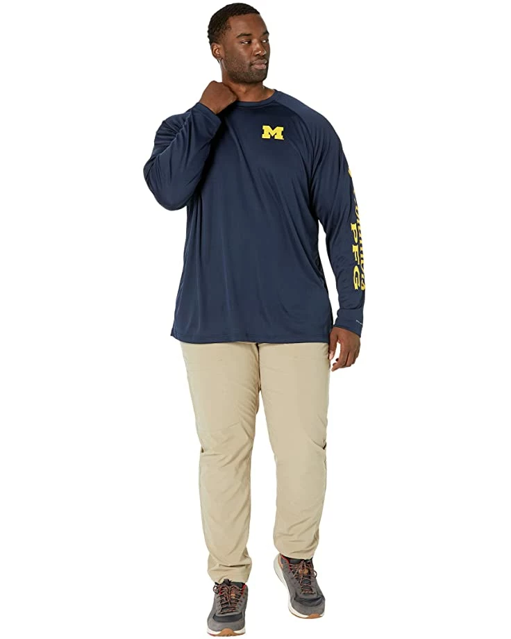 Columbia College Big & Tall Michigan Wolverines Terminal Tackle™ Long Sleeve Shirt | Shirts & Tops 4 Columbia College Big & Tall Michigan Wolverines Terminal Tackle™ Long Sleeve Shirt | Shirts & Tops - Image 4