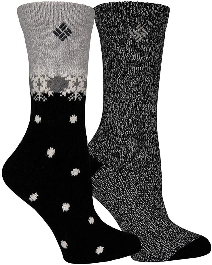 Columbia Snowfall Flurry Micro Poly Crew 2-Pair | Socks 1 Columbia Snowfall Flurry Micro Poly Crew 2-Pair | Socks