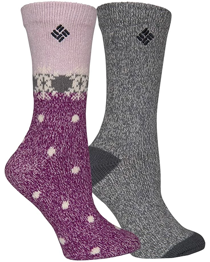 Columbia Snowfall Flurry Micro Poly Crew 2-Pair | Socks 2 Columbia Snowfall Flurry Micro Poly Crew 2-Pair | Socks - Image 2