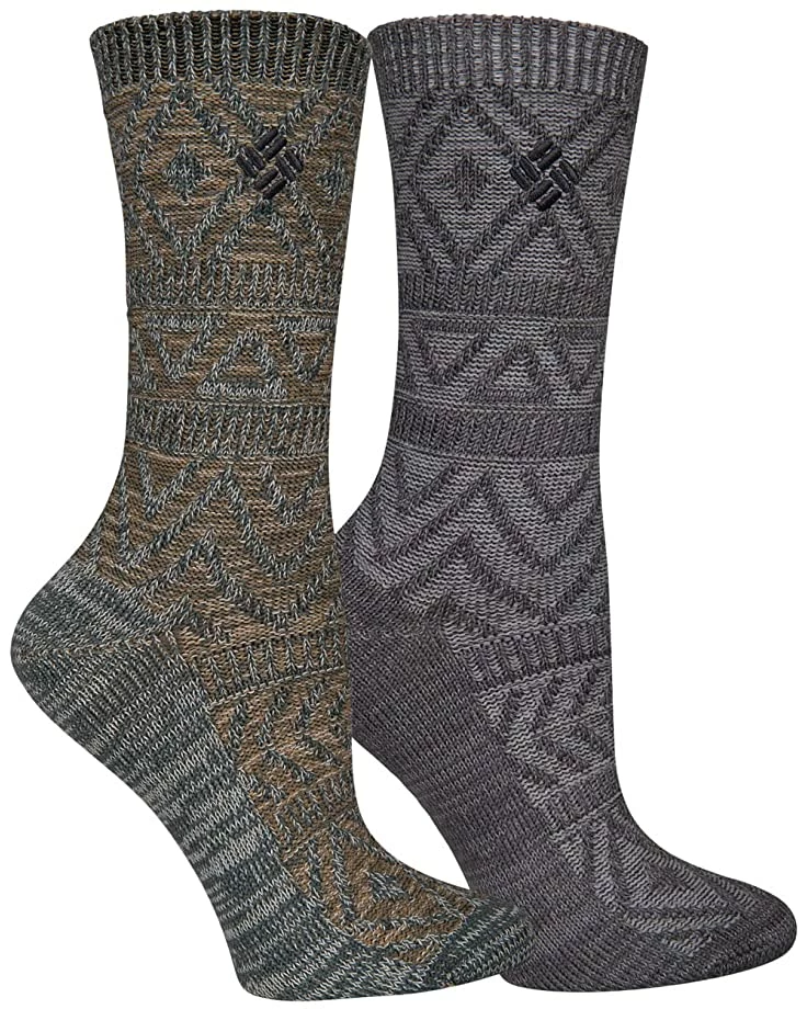 Columbia Super Soft Texture Crew 2-Pack | Socks 1 Columbia Super Soft Texture Crew 2-Pack | Socks