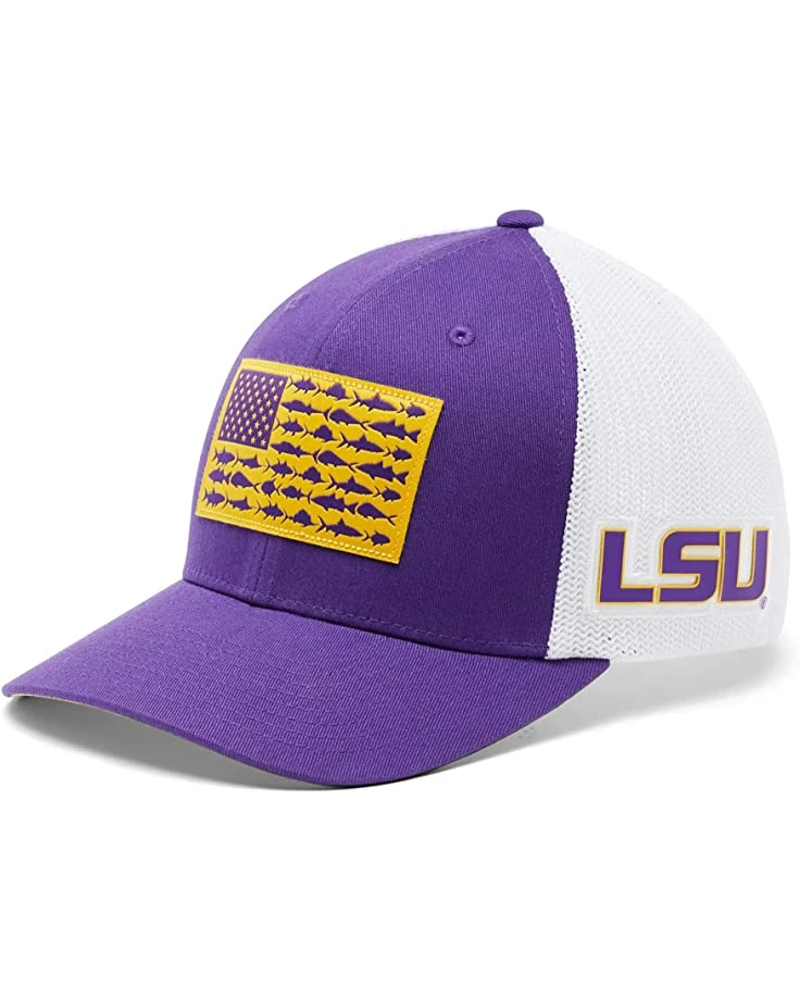 Columbia College LSU Tigers PFG Mesh™ Fish Flag Ball Cap | Hats 1 Columbia College LSU Tigers PFG Mesh™ Fish Flag Ball Cap | Hats