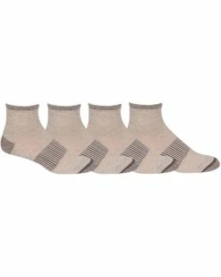 Columbia Heather Ribbed 1/4 Socks 4-Pack