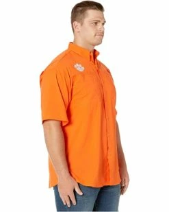 Columbia College Big & Tall Clemson Tigers Tide Collegiate Tamiami™ II Short Sleeve Shirt | Shirts & Tops -Columbia Shop 71I1H7aOfVL. AC SR736920