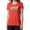 Columbia Women's Hidden Lake Crew Tee Shirt, Graphics, Cotton Blend | Shirts & Tops