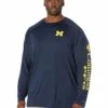 Columbia College Big & Tall Michigan Wolverines Terminal Tackle™ Long Sleeve Shirt | Shirts & Tops