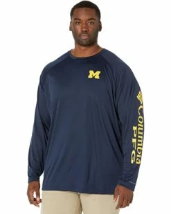 Columbia College Big & Tall Michigan Wolverines Terminal Tackle⢠Long Sleeve Shirt | Shirts & Tops