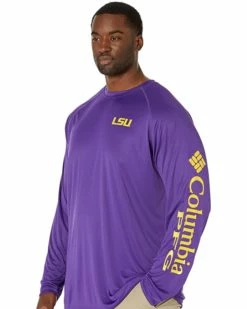 Columbia College Big & Tall LSU Tigers Terminal Tackle™ Long Sleeve Shirt | Shirts & Tops -Columbia Shop 71qhwrzrKqL. AC SR736920