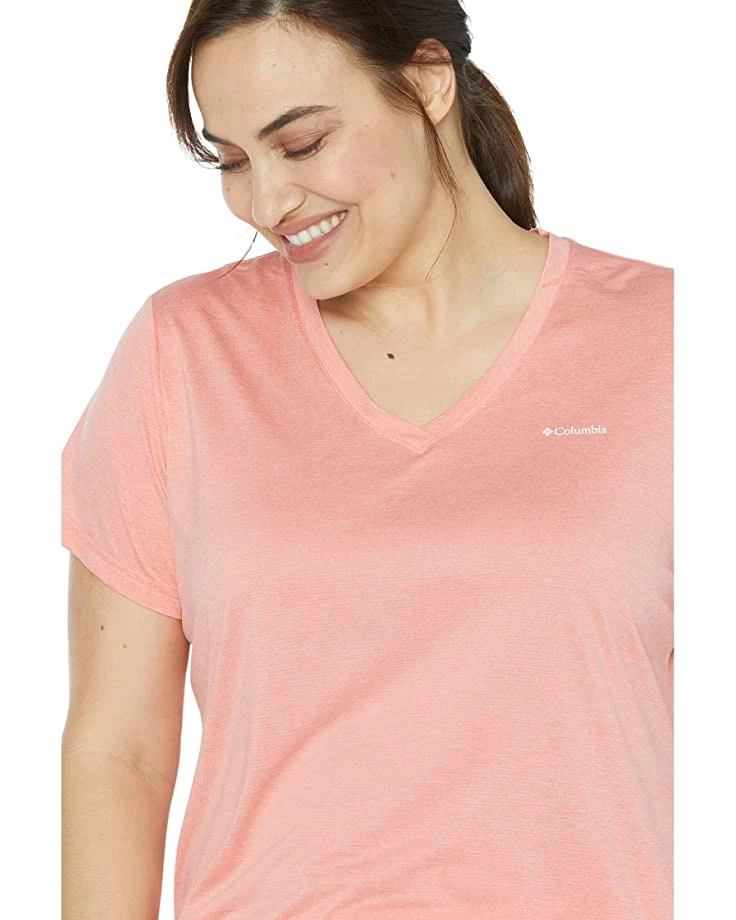 Columbia Plus Size Hike™ Short Sleeve V-Neck | Shirts & Tops 3 Columbia Plus Size Hike™ Short Sleeve V-Neck | Shirts & Tops - Image 3