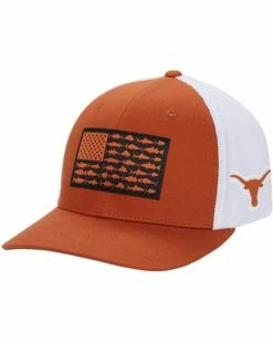 Columbia College Texas Longhorns PFG Mesh™ Fish Flag Ball Cap | Hats