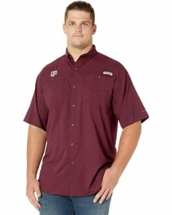 Columbia College Big & Tall Texas A&M Aggies Collegiate Tamiami⢠II Short Sleeve Shirt | Shirts & Tops