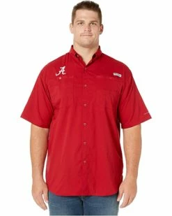 Columbia College Big & Tall Alabama Crimson Tide Collegiate Tamiami™ II Short Sleeve Shirt | Shirts & Tops