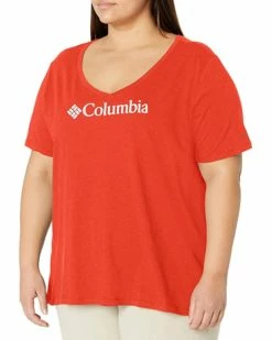 Columbia Women's Mount Rose Relaxed Tee Shirt, Jersey Cotton Blend | Shirts & Tops -Columbia Shop 81NSlsFxUAL. AC SR736920