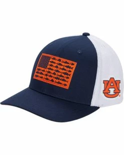 Columbia College Auburn Tigers PFG Mesh™ Fish Flag Ball Cap | Hats