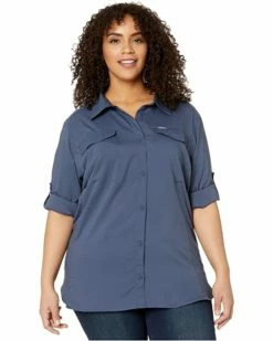 Columbia Plus Size Silver Ridge Lite Long Sleeve Shirt | Shirts & Tops